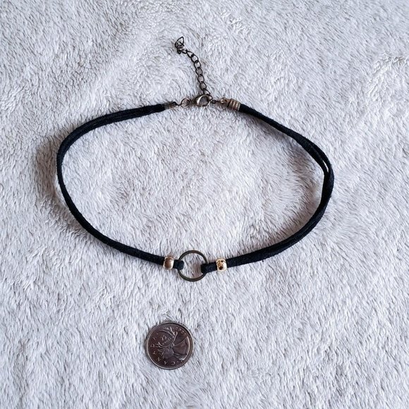witchy velvet double string choker necklace🧙 - Picture 3 of 4